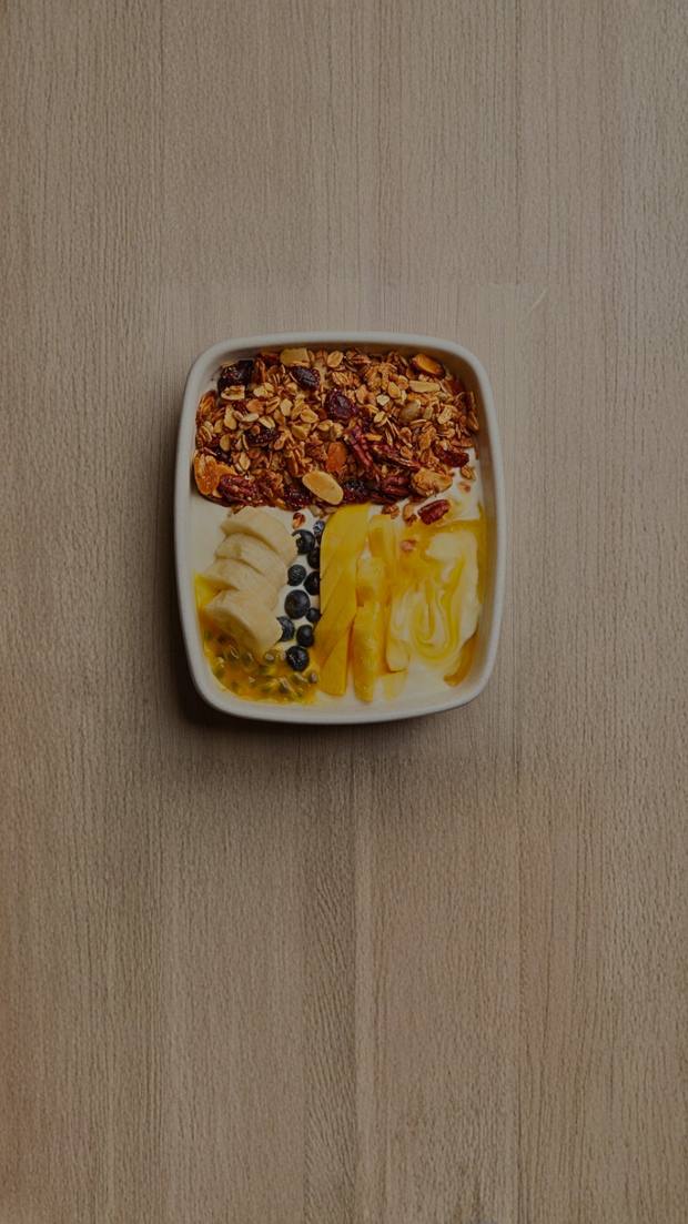 Bowls de avena y granola de la casa